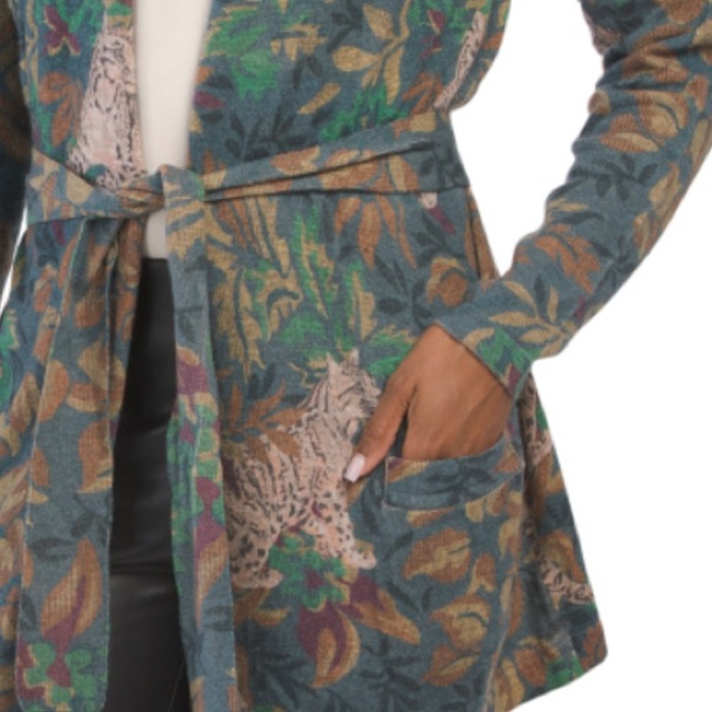 Johnny Was Multicolor Patterned Cardigan - image 4